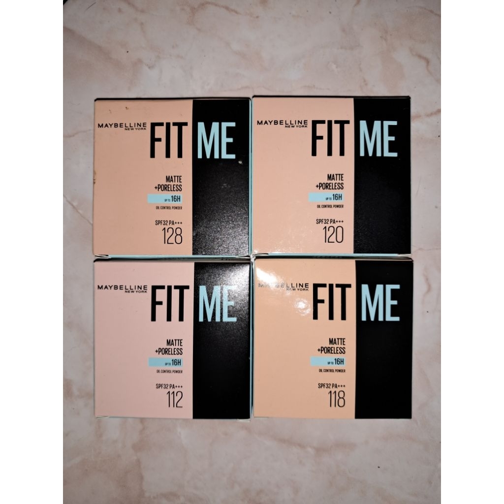 Bedak Padat Maybelline Fit Me Compact Powder 112/118/120/128
