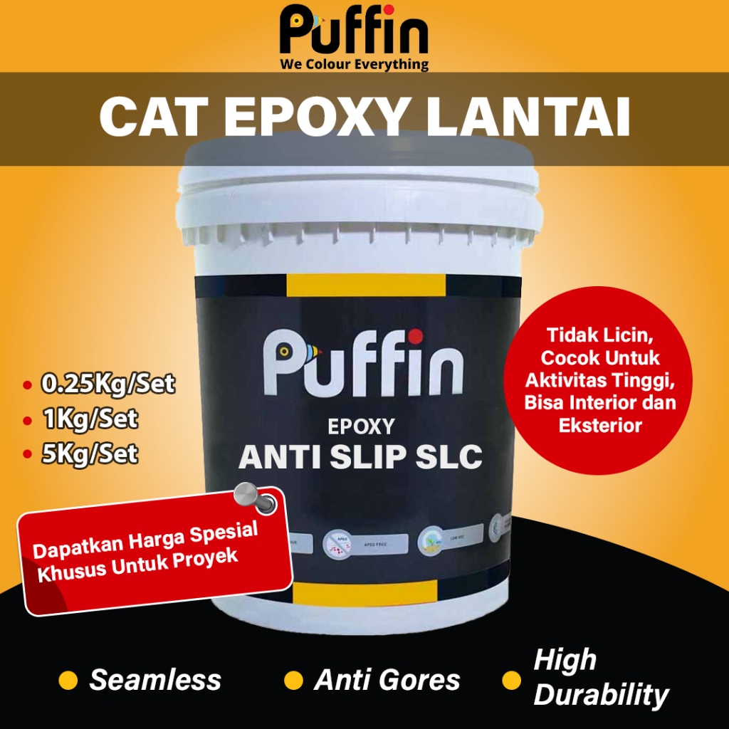 Cat Epoxy Lantai Puffin Epoxy Anti Slip SLC 1Kg/Set