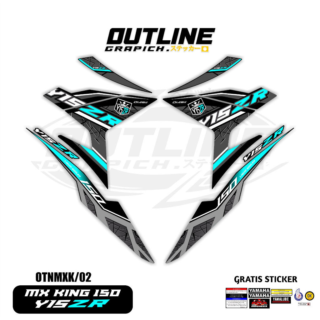 Striping MX King 150 Y15ZR Full Body | Cutting Sticker Motor Racing Variasi