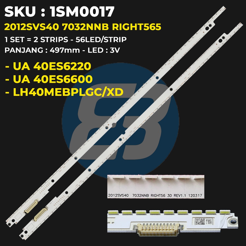 Backlight TV SAMSUNG 40 Inch UA40ES6220M UA40ES6220 UA40ES6600 ME40B LH40MEBPLGC/XD