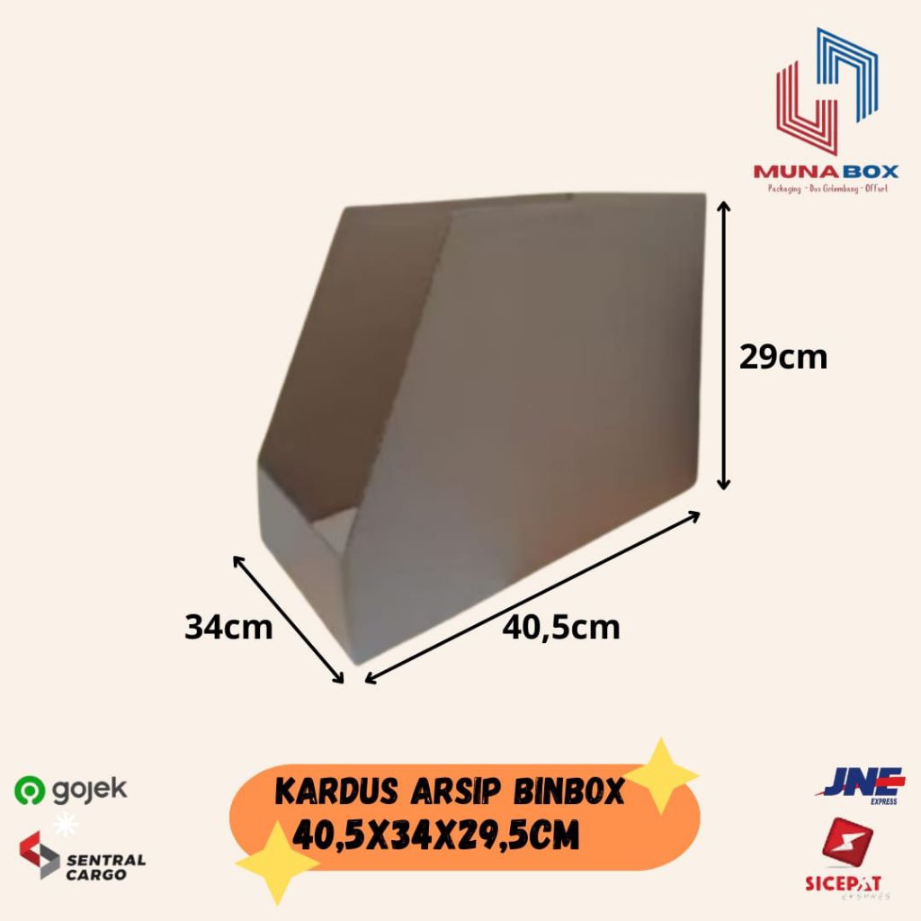

Kardus Arsip Bin Box 40,5x34x29,5 cm