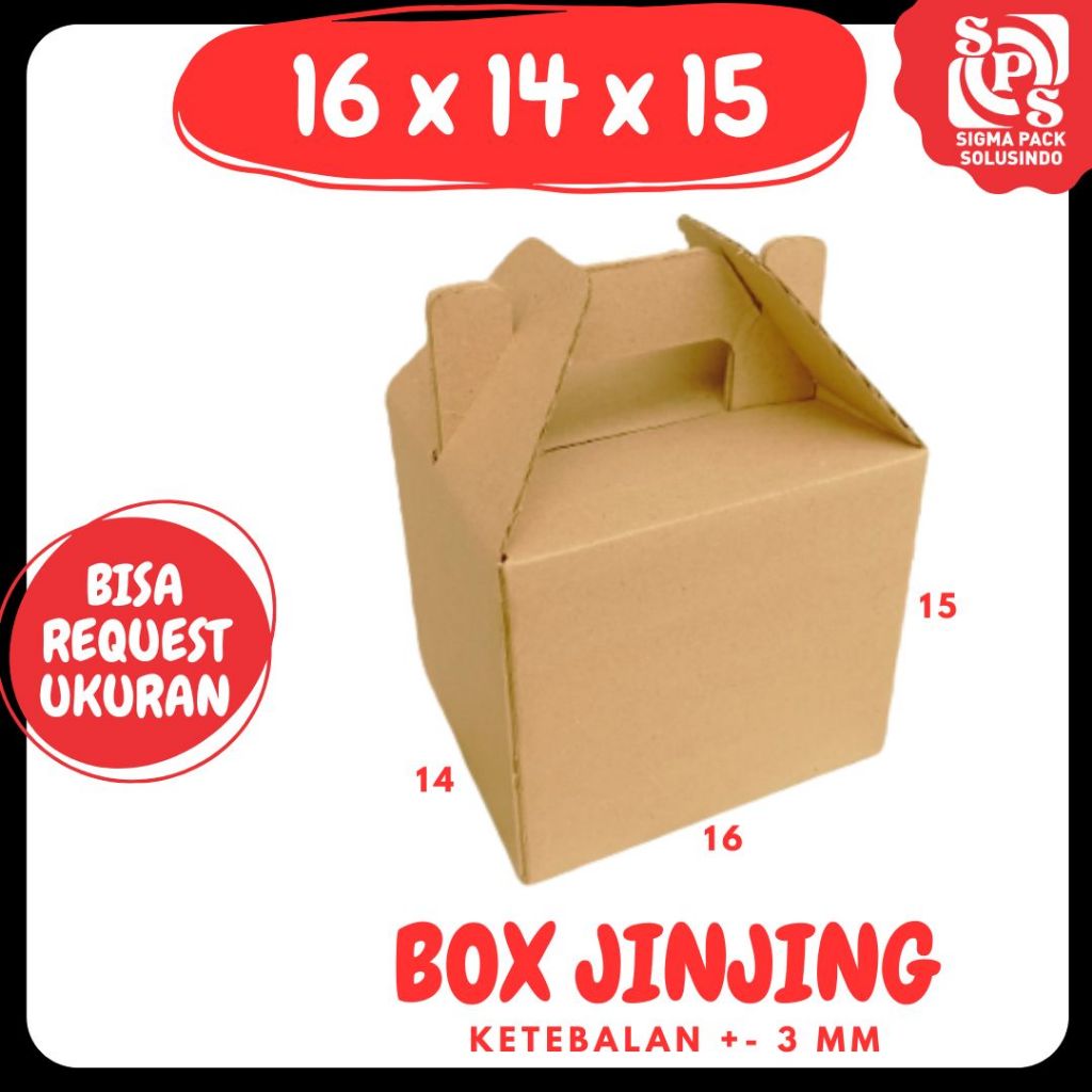 

Kardus Jinjing 16x14x15 Gable Box Dus Packing Kotak Kemasan Souvenir Hampers Minyak Wangi Kosmetik