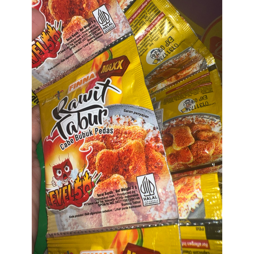 

Rawit/tabur/pedas/extrapedas