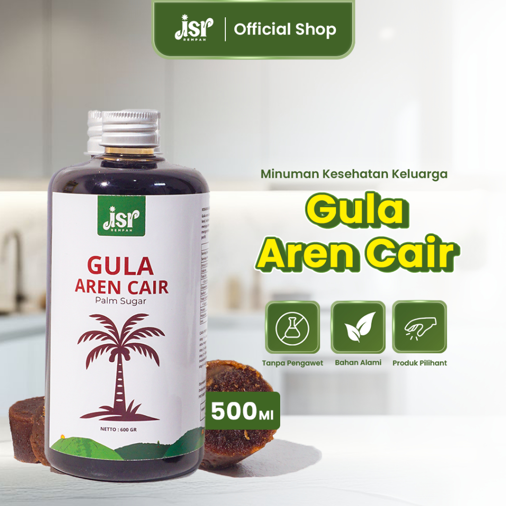 

JSR Rempah Gula Aren Cair Liquid Palm Sugar 500ml Original Organik Premium