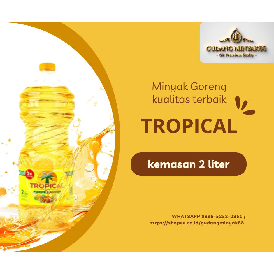 

MINYAK GORENG TROPICAL 2 LITER KEMASAN BOTOL