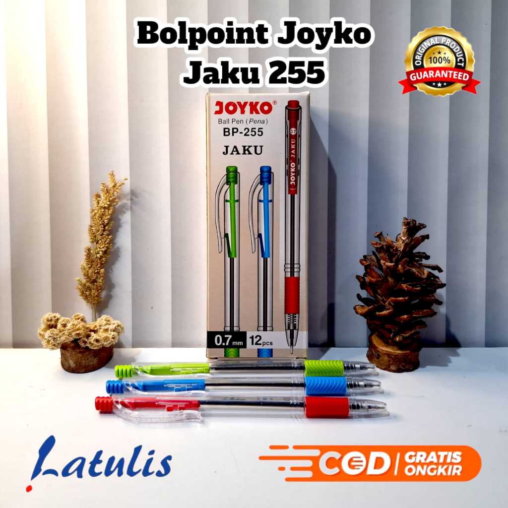 

Ball Pen Pena Pulpen Joyko BP-255 Jaku 0.7 Pack