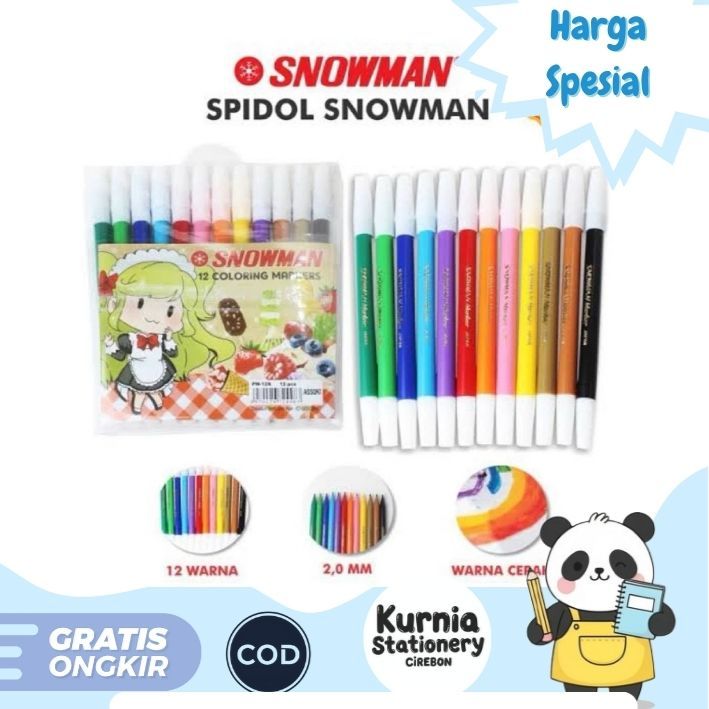 

Snowman Spidol Warna Color Maker 12 & 24 Warna