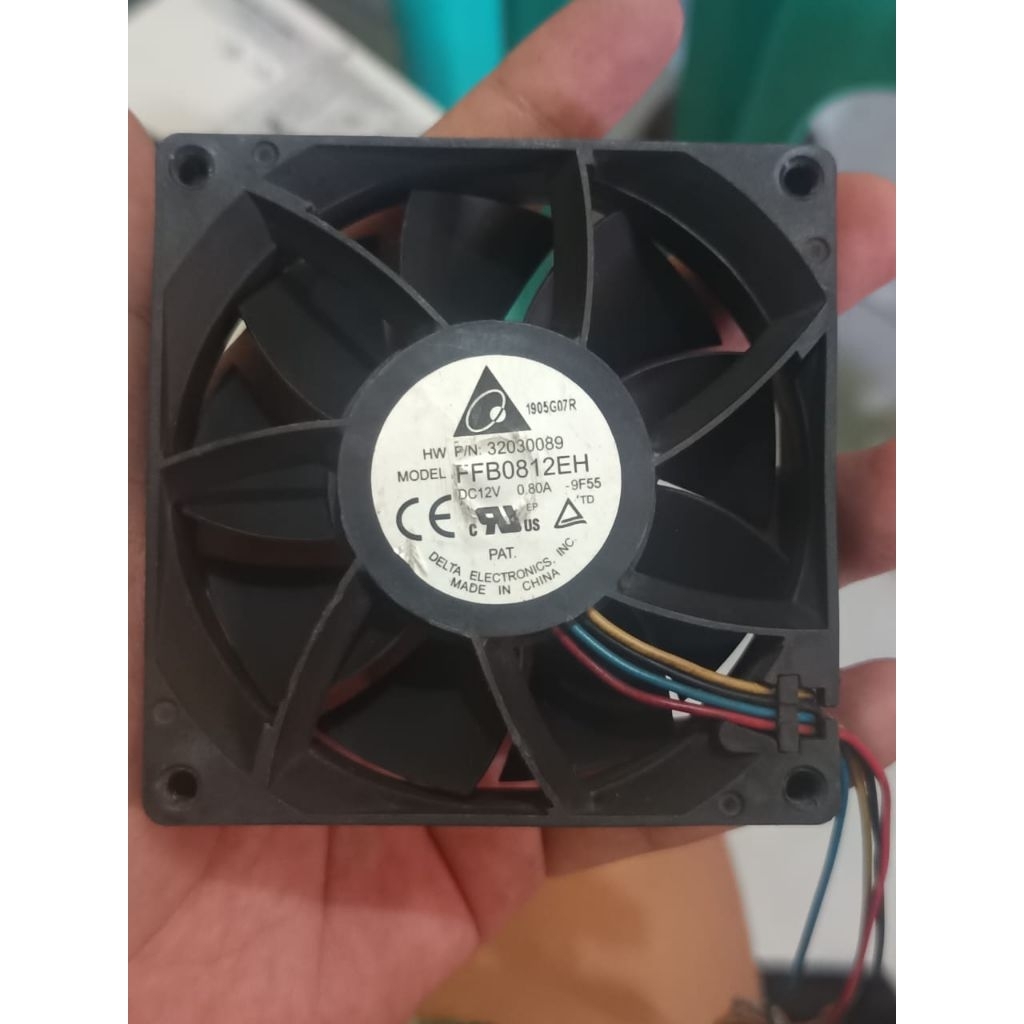 Kipas Cooling Fan High Speed 8x8cm Delta Dc12v 0.8a