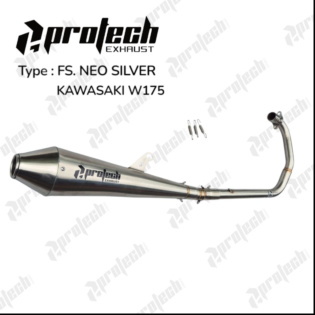 Knalpot Kawasaki W175 SE STD Caferacer Full system original freeflow double custom adem British bass