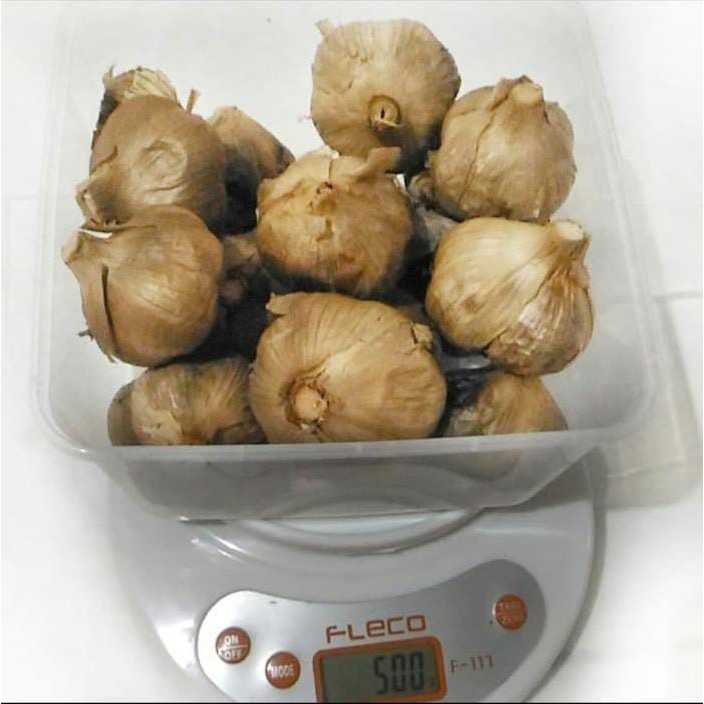 

[ Box 500 Gram ] Bawang Hitam Fermentasi Black Garlic Kemasan 500 gr