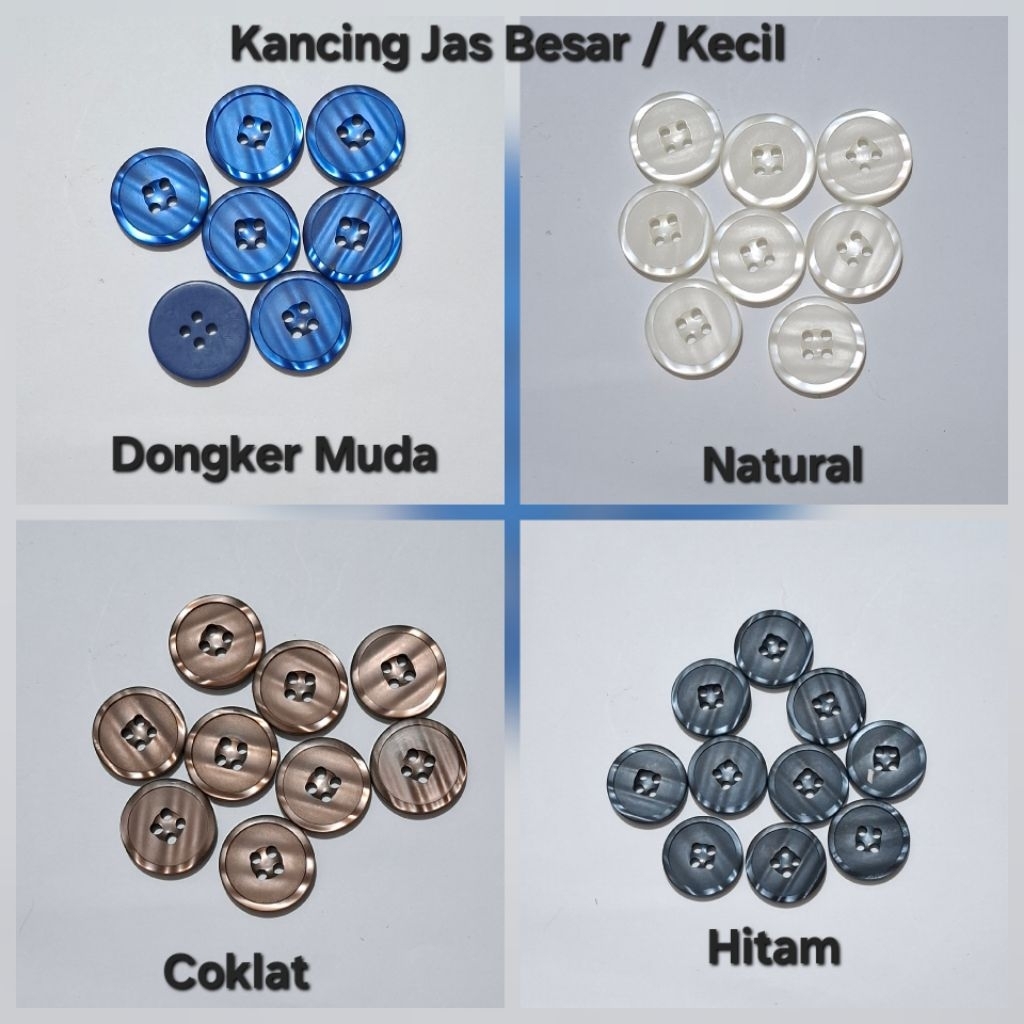 Kancing Jas Besar / Kancing Blazer / Kancing Safari