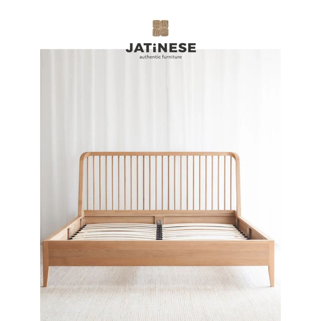 DIPAN JATI KING SIZE MINIMALIS - Dipan Frame King Size Jati Solid Minimalis