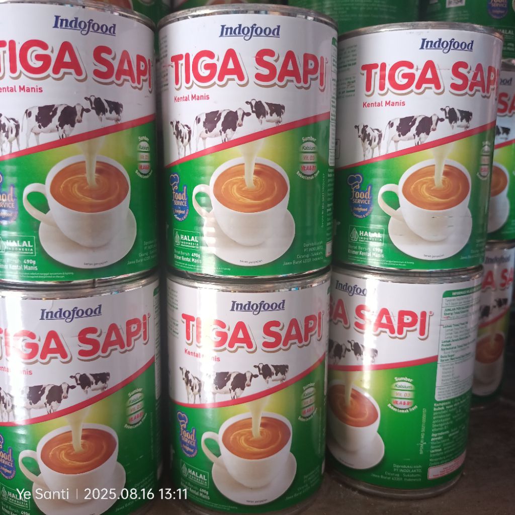 

Susu Tiga Sapi Kental Manis 490g