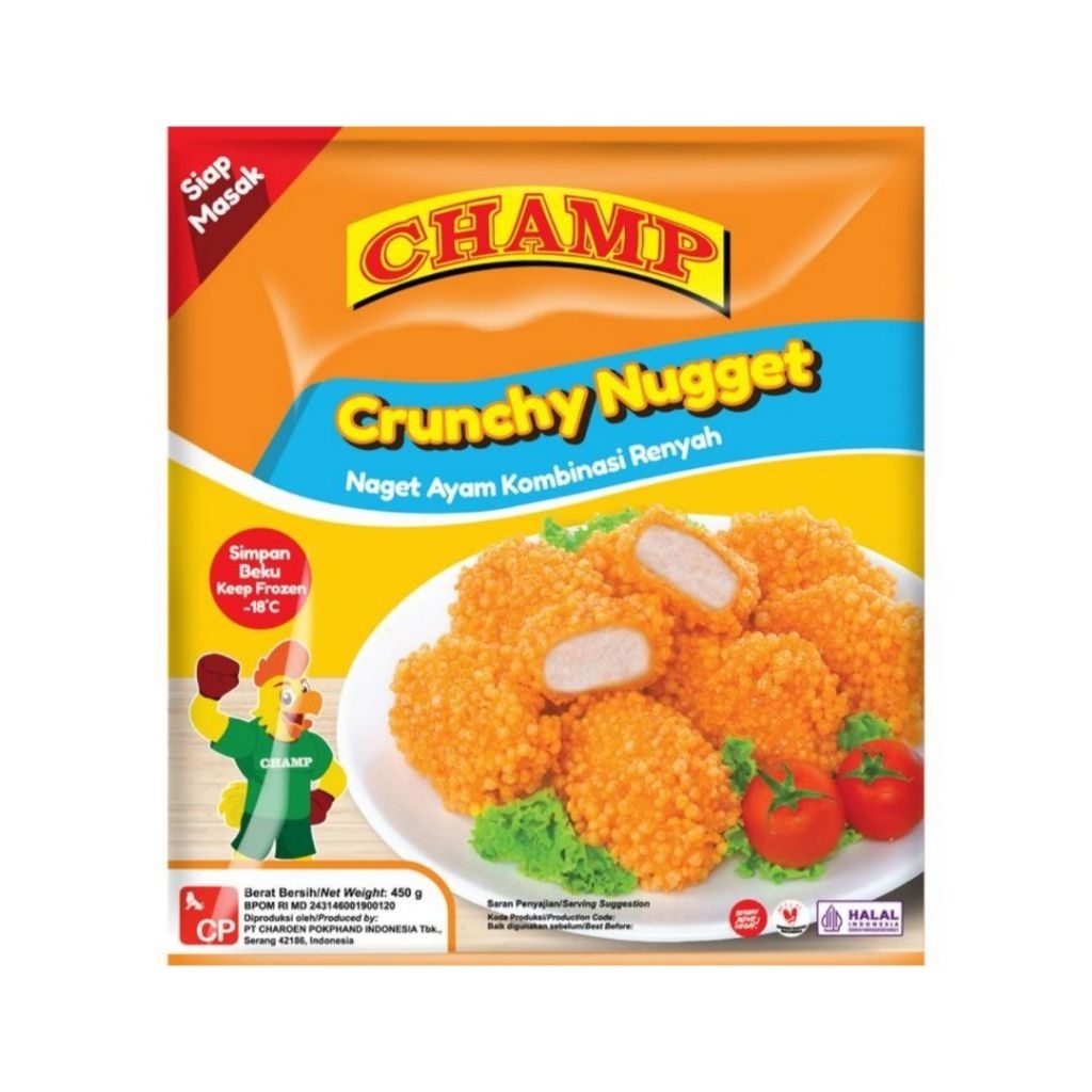 

CHAMP CRUCHCY NUGGET 225GR KHUSUS INSTAN