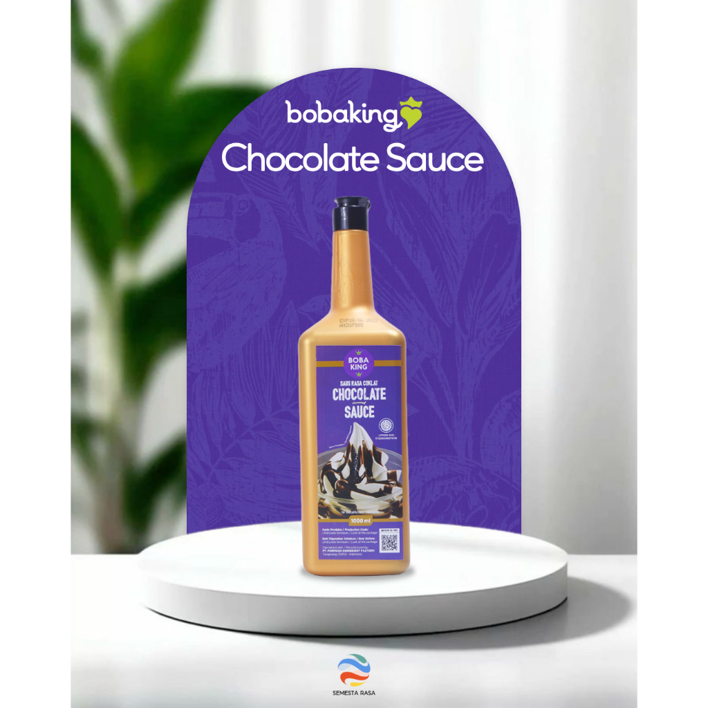 

Boba King Chocolate Sauce 1 L | Saus Saos Rasa Coklat Cokelat Topping