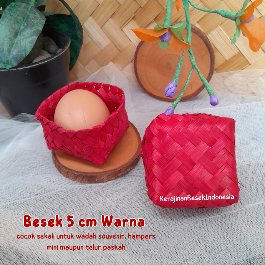 GROSIR sepasang besek mini 5x5 warna souvenir hampers pernikahan murah bingkisan box kecil hadiah