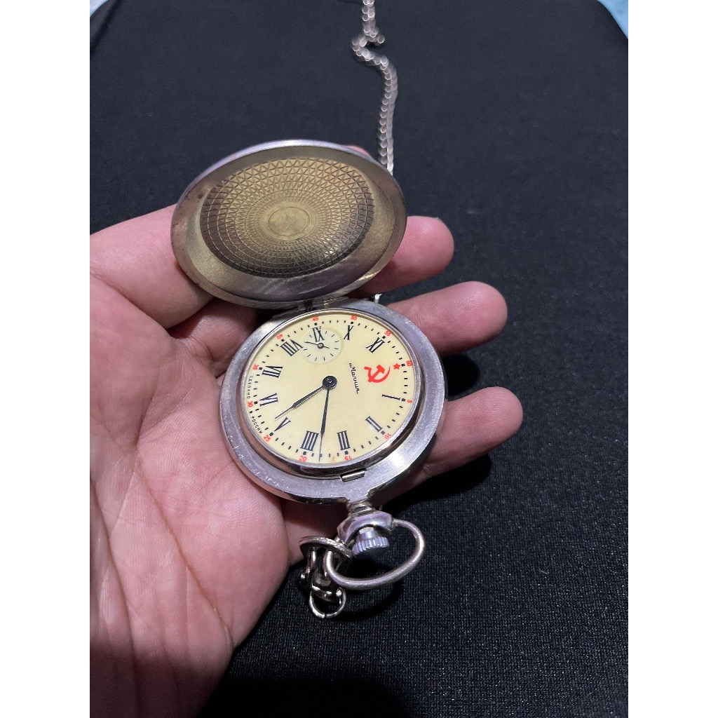 Jam Saku Rusia MOLNIJA 3602 - KGB USSR CCCP - Russian Watch - Hammer And Sickle, Vintage Molnija Mil