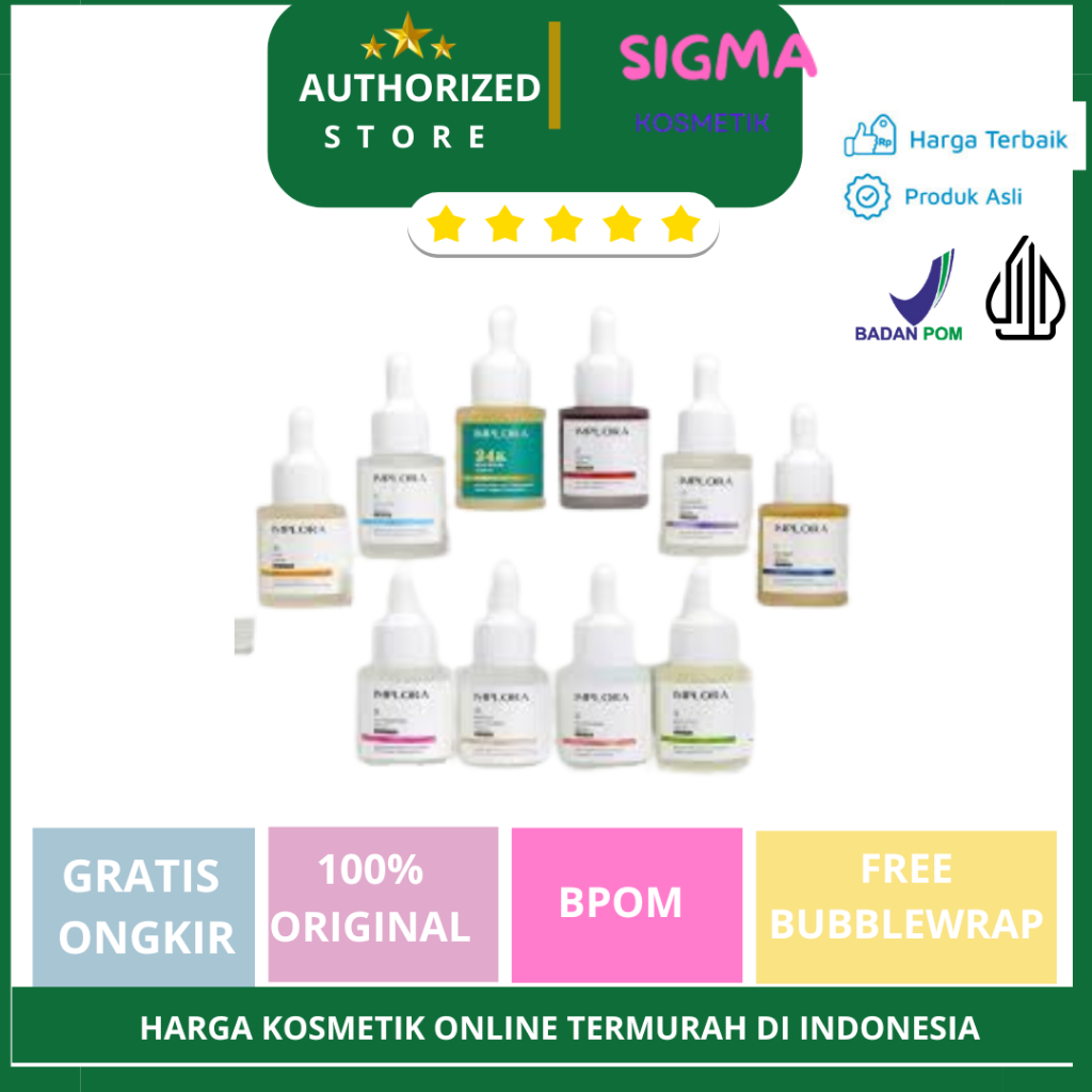 SIGMA KOSMETIK - IMPLORA SERUM - PERAWATAN WAJAH - KOSMETIK WAJAH