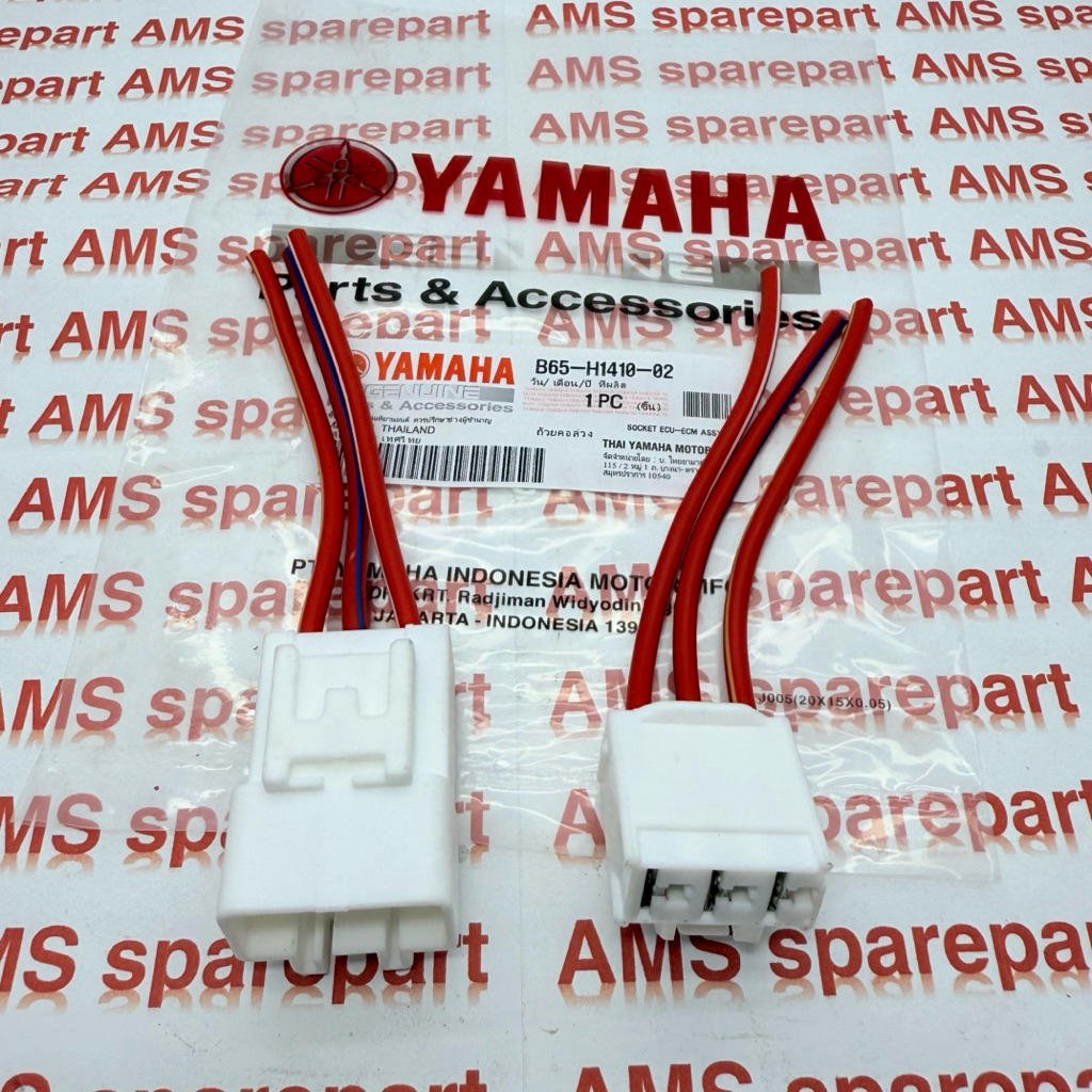 SOKET ECU ECM AGC SOKET SPULL AEROX 155 N-MAX LEXY FREEGO KABEL AVS 5MM (1SET) ORIGINAL B65-H1410-02