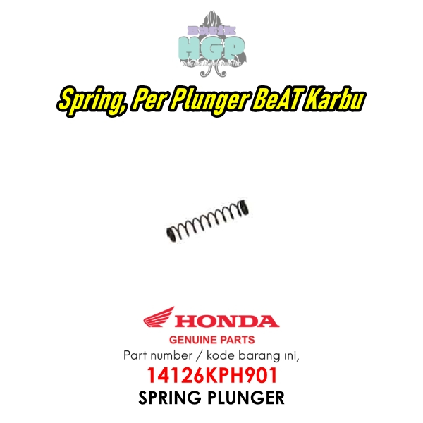 14126KPH901 - Per Dekompresi Beat Karbu, Spring Plunger, Original AHM