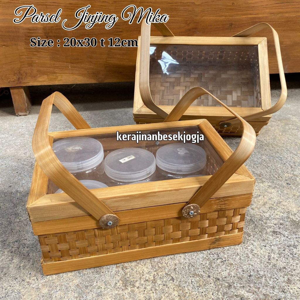 

PARSEL PP CANGKING MIKA SIZE 20X30 | parsel kue kering bingkisan hampers bingkisan jogja parselan