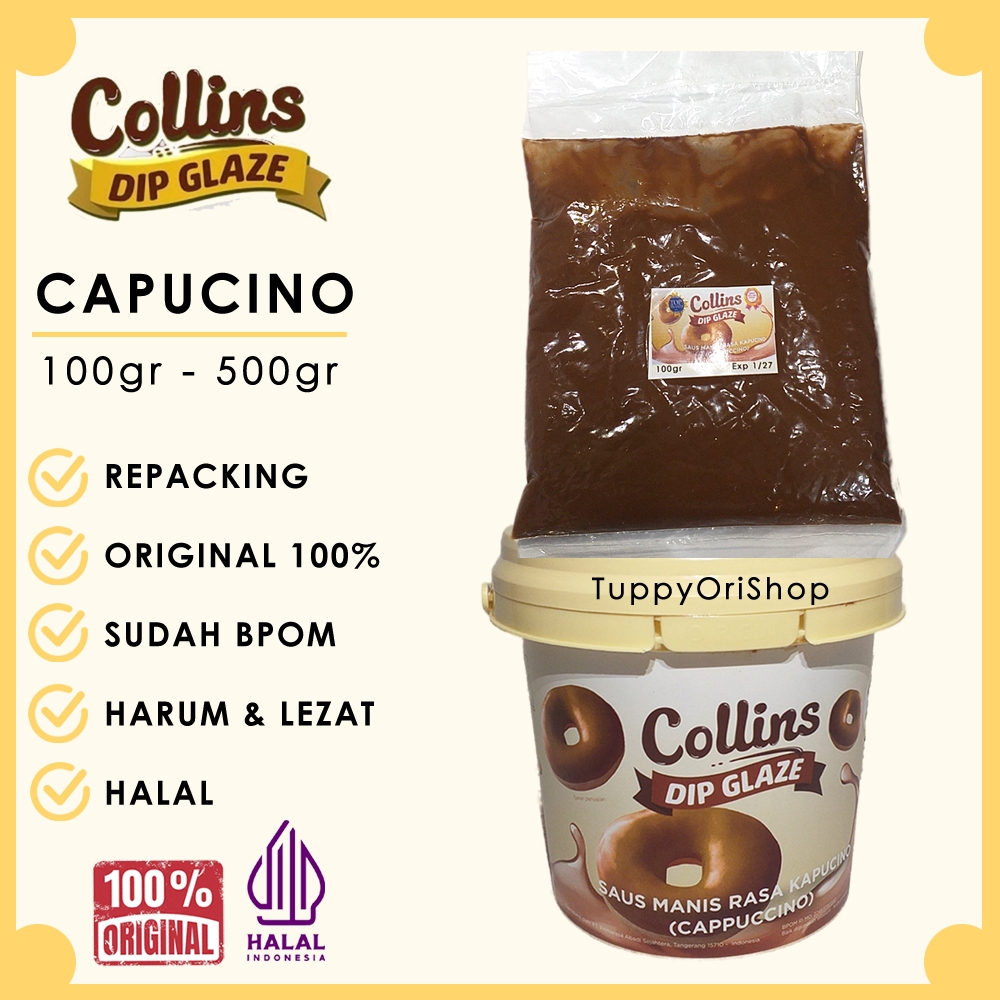 

COLLINS DIP GLAZE Rasa Capuccino Original Harum Lezat | Selai untuk Roti, Donat dan aneka Makanan