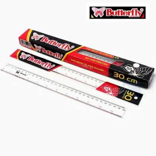 

Penggaris Butterfly 30,20,15 cm (1 pack isi 12 pcs)