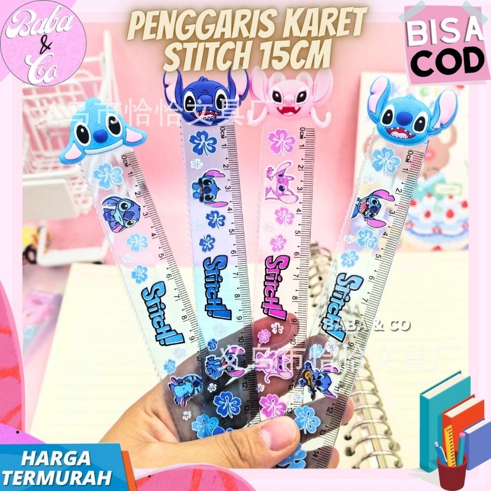 

PENGGARIS KARET STITCH 15cm PENGGARIS LUCU UNIK URAH MOTIF STITCH LILO SERIES RULER PENGGARIS STITCH BLUE IMUT UNIK GARISAN HIASAN STITCH