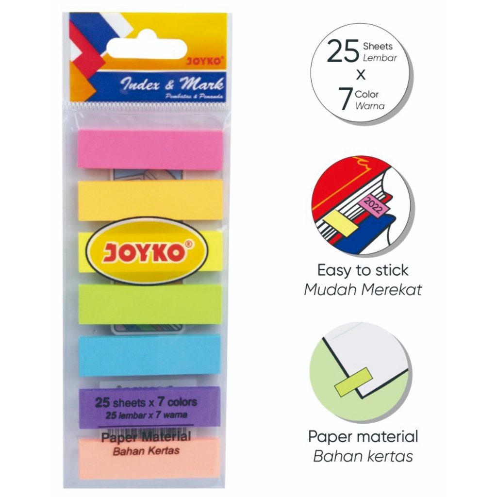 

Memo Sticky Note Joyko IM-32 (Persegi) / Memo Sticky Note Joyko IM-33 (Panah)