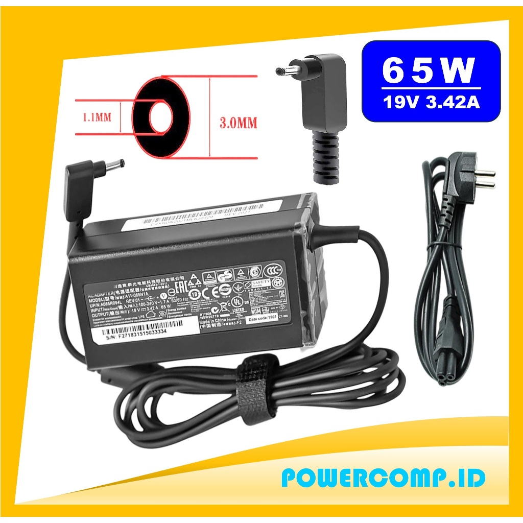 Adapter Charger Laptop Acer 15 14 13 11 Cb3 Cb5 N15Q8 N16P1 N20C5 Chromebook C720 C730e C731 C740 Sw