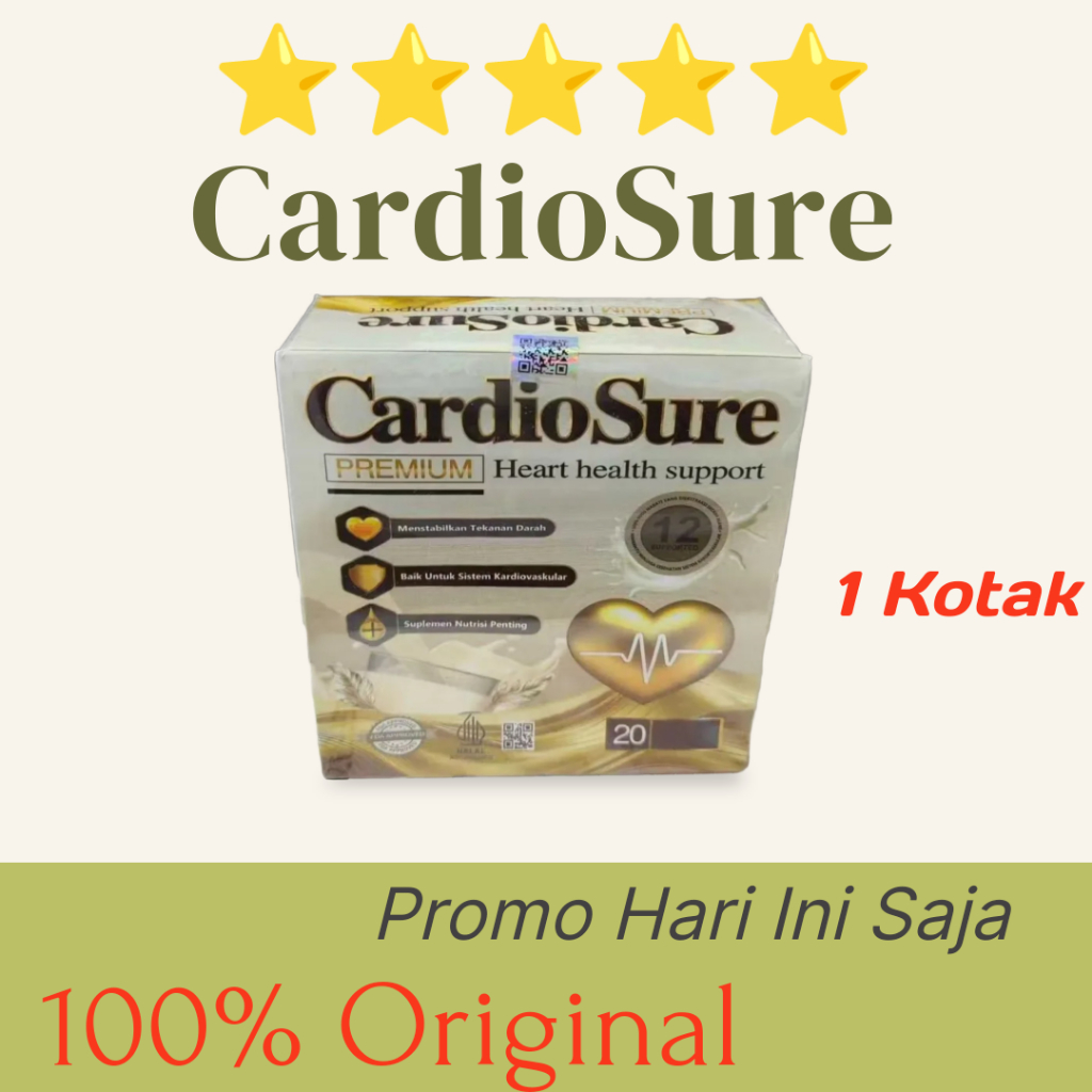 

Cardiosure Asli 100% Original Susu Hipertensi Jantung Kolestrol Bagus