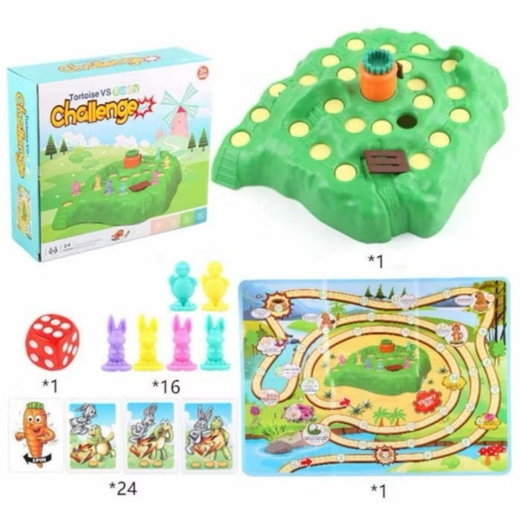 Mainan Board Game Lubang Kelinci Funny Bunny