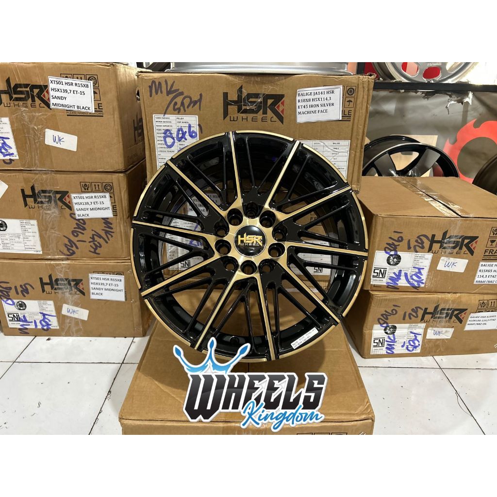 Velg R15 Velg Mobil Elgant Upgrade Velg Standar HSR Balige r15 Pcd 5x100/114 Pnp Ertiga, Innova, alt