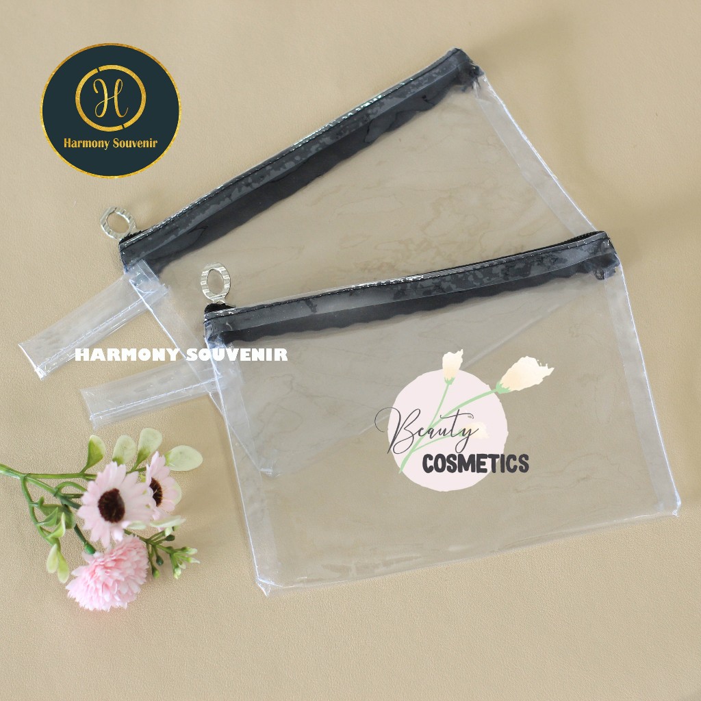 Nadia Pouch Mika Kosmetik Transparan Free Custom Logo
