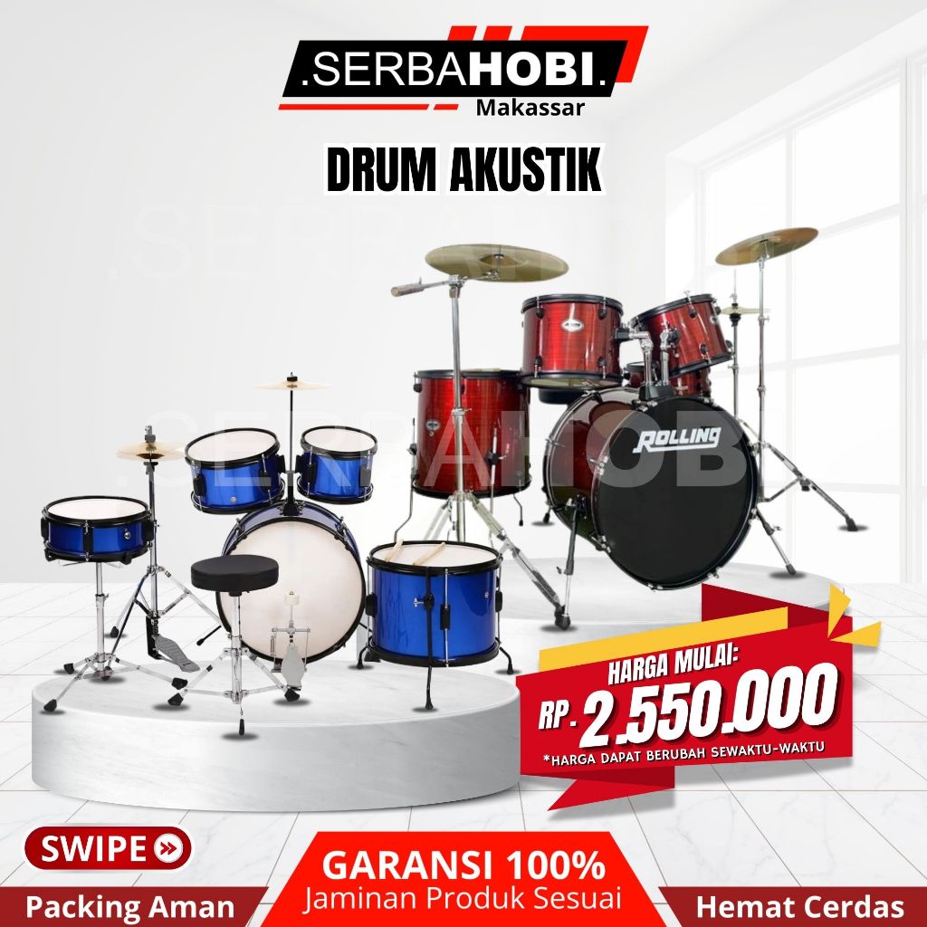 DRUM AKUSTIK / DRUM ROLLING / DRUM AKUSTIK JUNIOR