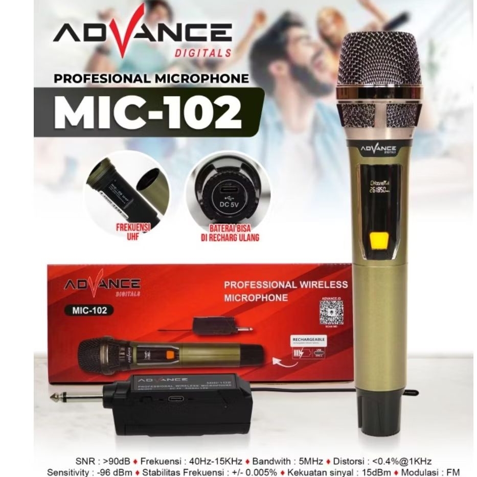 MIC WIRELESS ADVANCE MIC-102