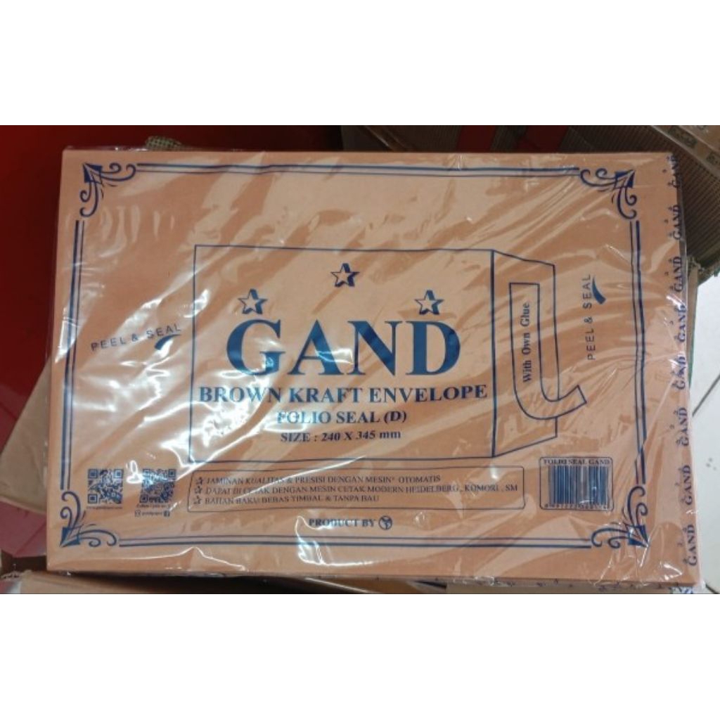 

promo Amplop coklat Folio seal 90 gr 1 pack