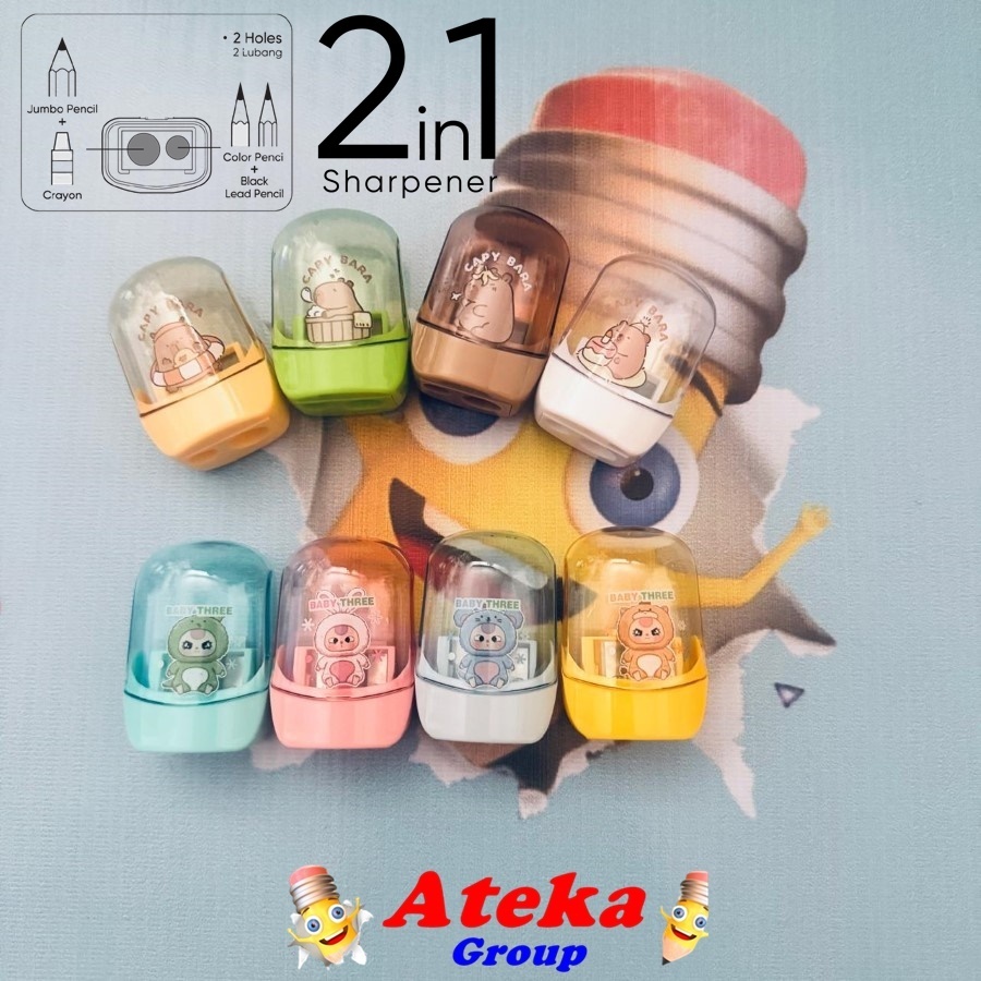 

[1 PCS] BABY THREE RAUTAN 2 LUBANG KM-9328W CAPYBARA KM-9328W