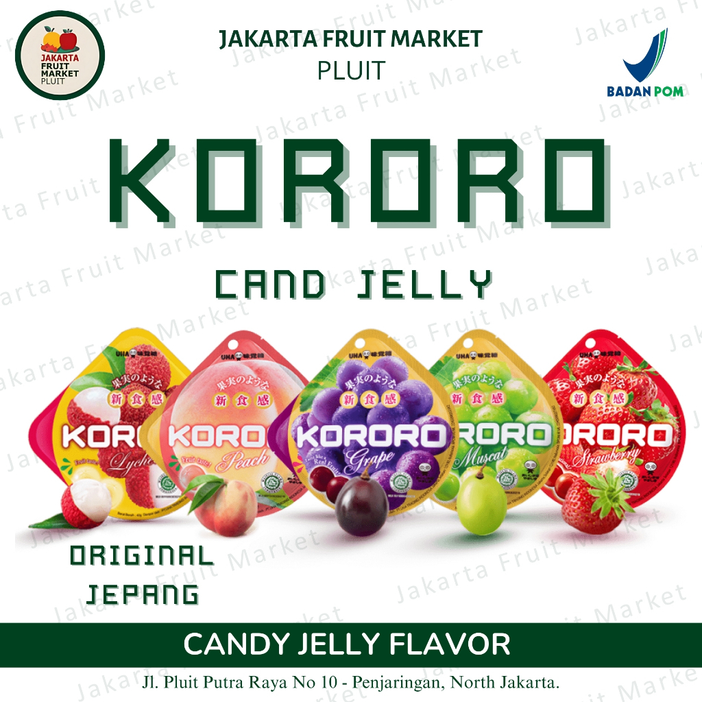 

KORORO UHA Jelly Candy Grape / Jelly Muscat Jepang