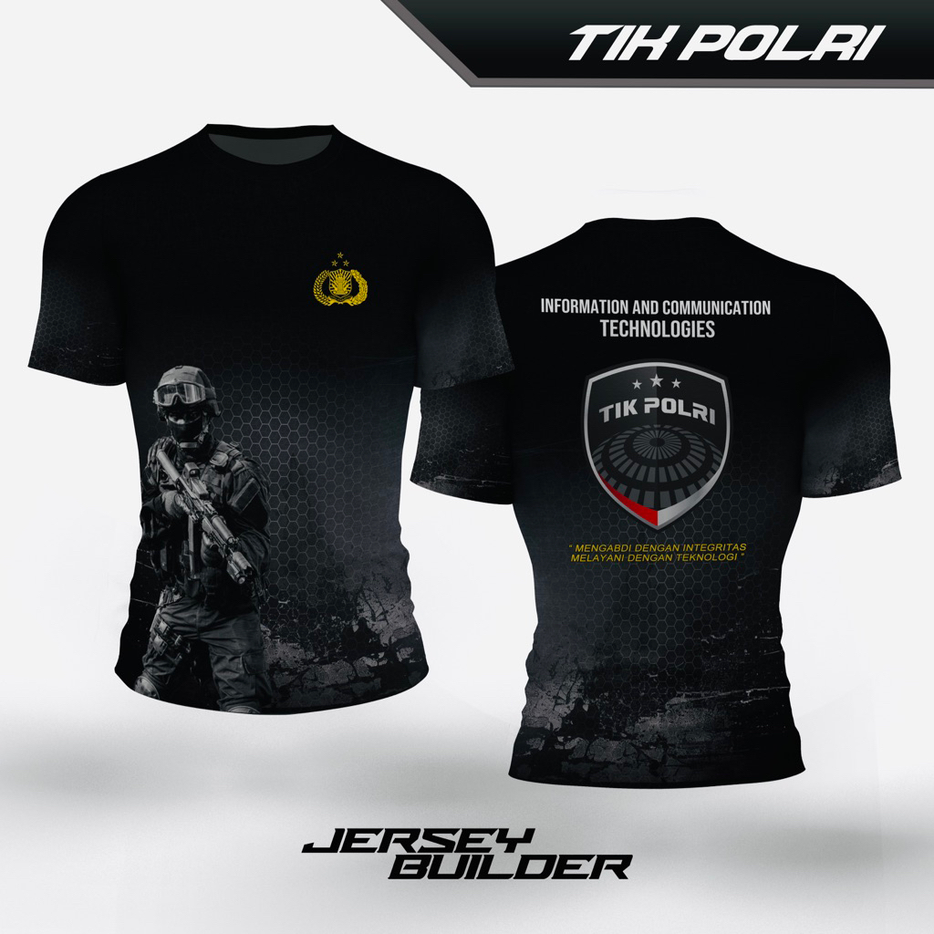 Jersey TIK POLRI Fullprinting / Kaos TIK POLRI / jersey polisi TIK POLRI / Kaos Polisi TIK POLRI / k