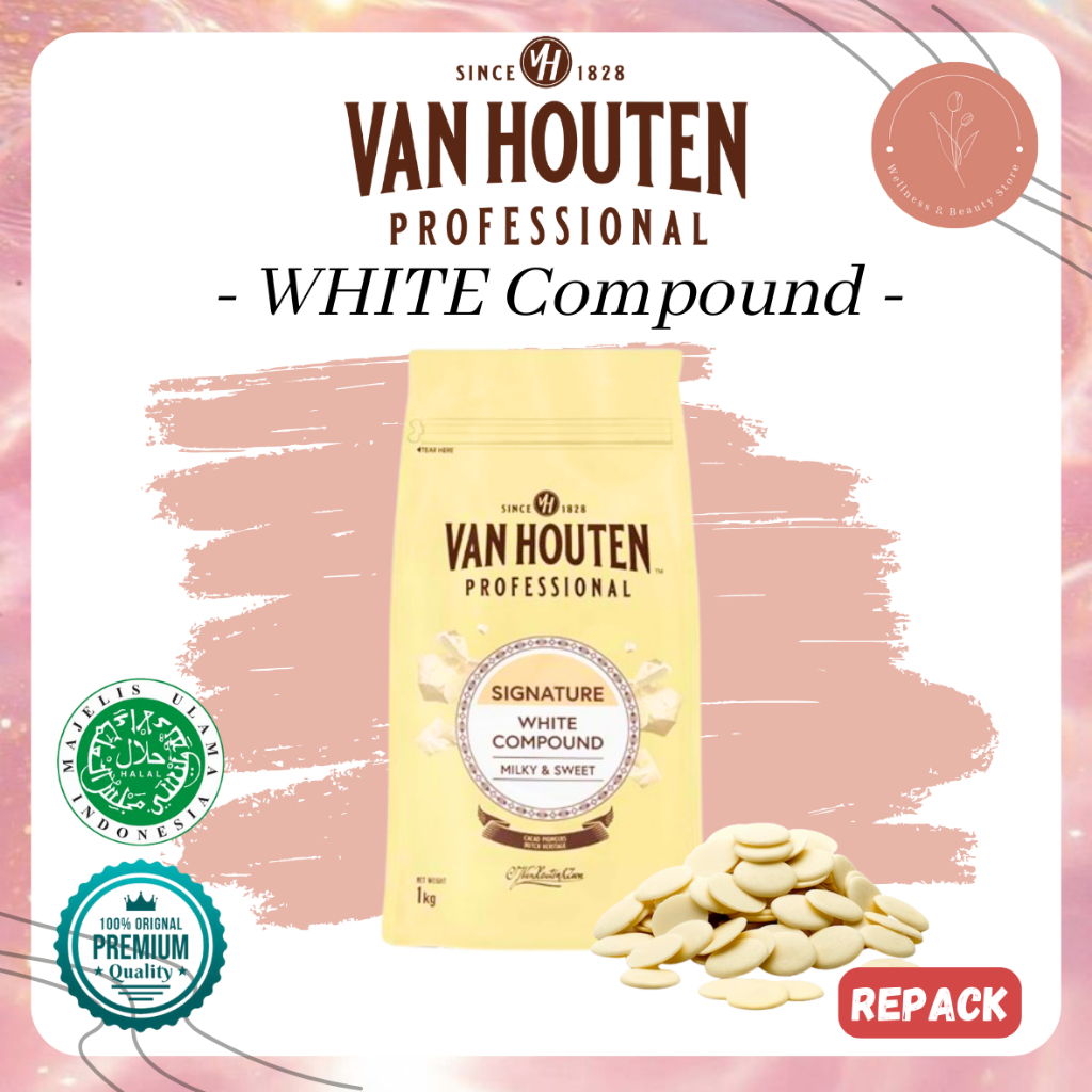 

Van Huten Professional White Compound Coins [500Gr, 1000Gr] / Coklat Baking Professional Repack
