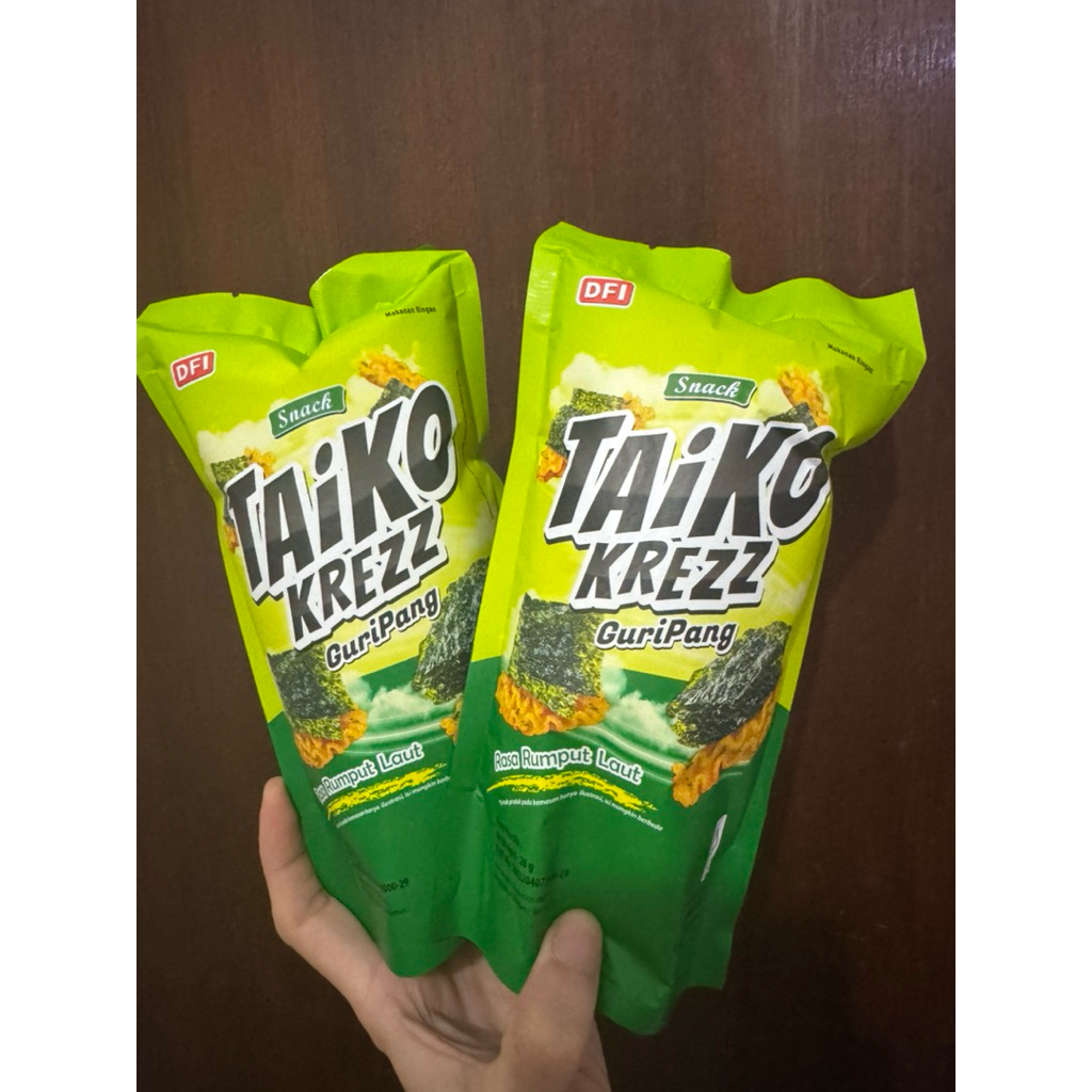 

Taiko Krezz Guripang Rasa Rumput Laut Snack Makanan Ringan Ciki