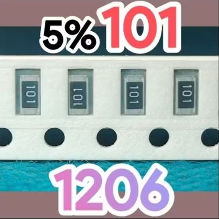 10pcs Chip resistor smd 101 100R size 1206 3216 100 ohm 100ohm