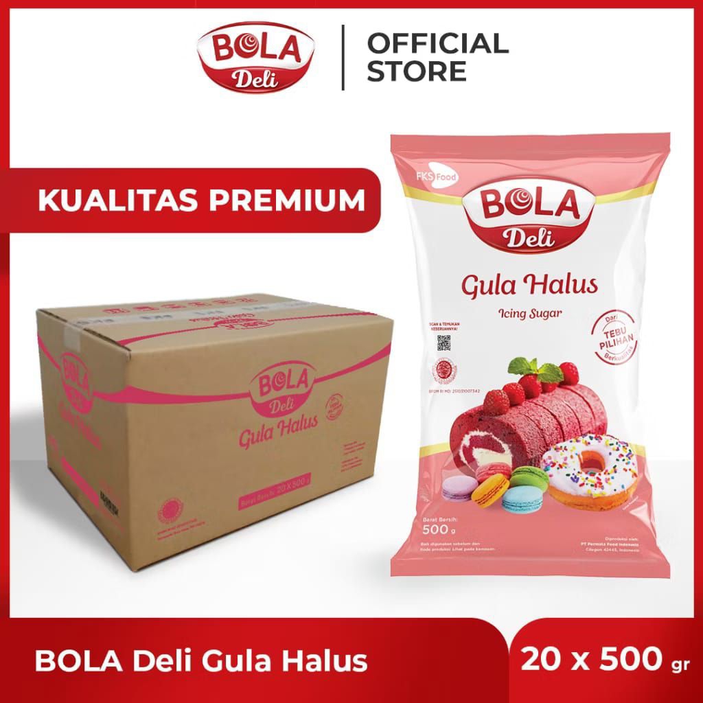 

GULA HALUS BOLA DELI 500GR X 20 PCS