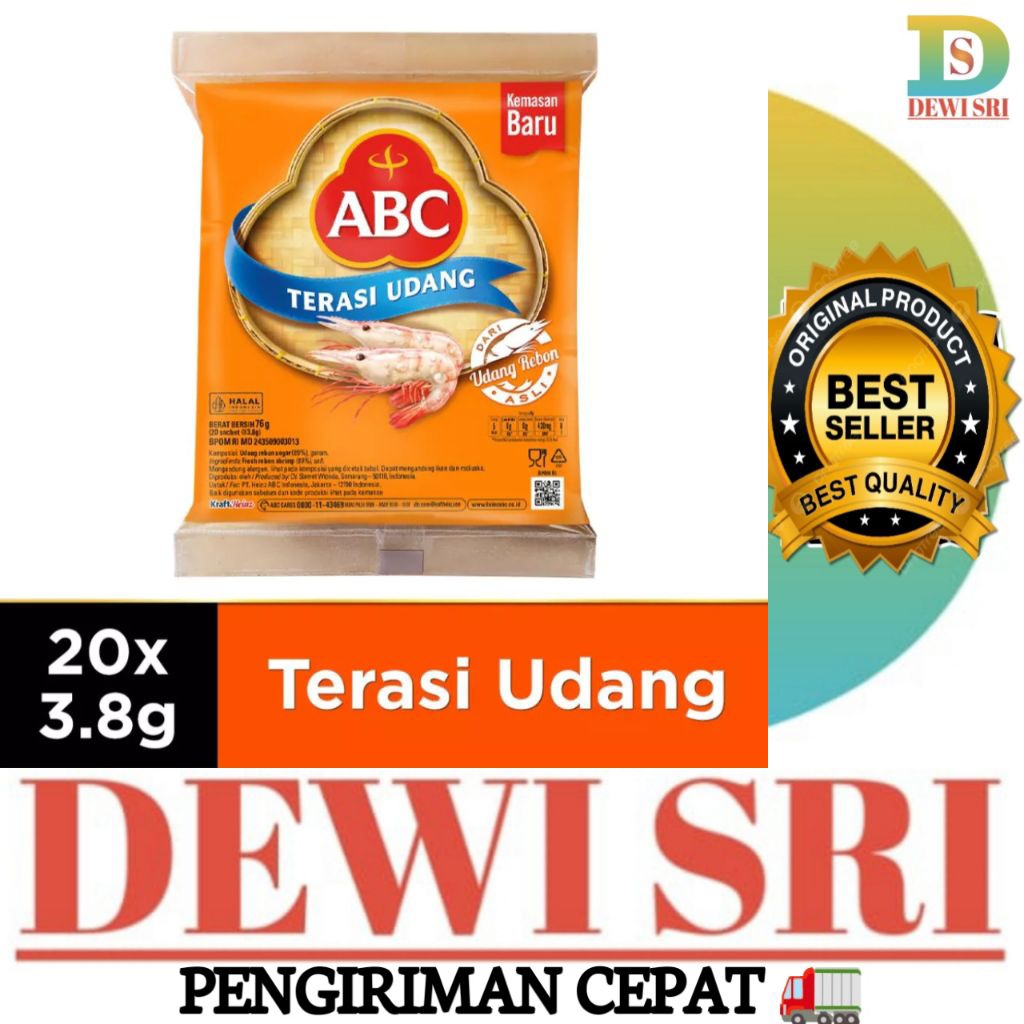 

ABC Terasi Udang 1Pack isi 20Pcs