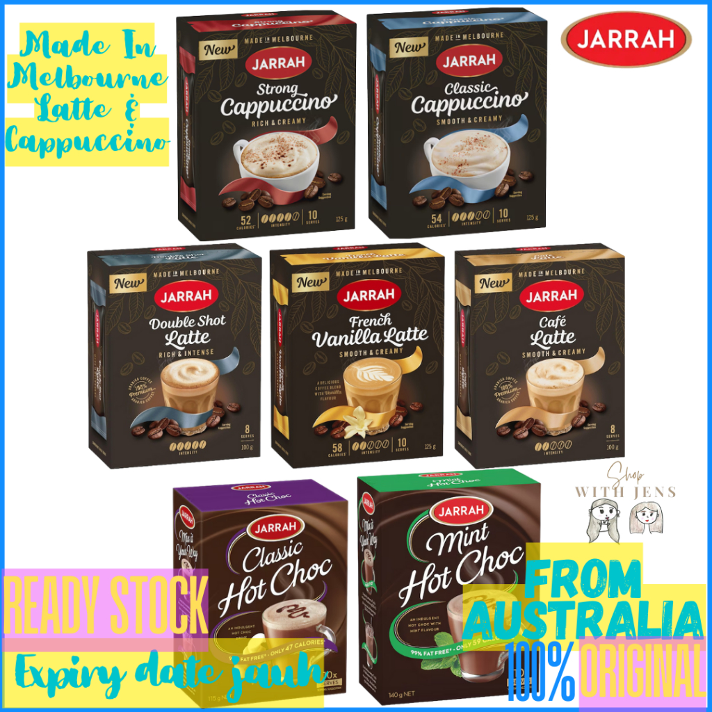 

Jarrah Cappuccino / Latte Coffee 100% Arabica Coffee Kopi Instan MADE IN MELBOURNE Hot Chocolate