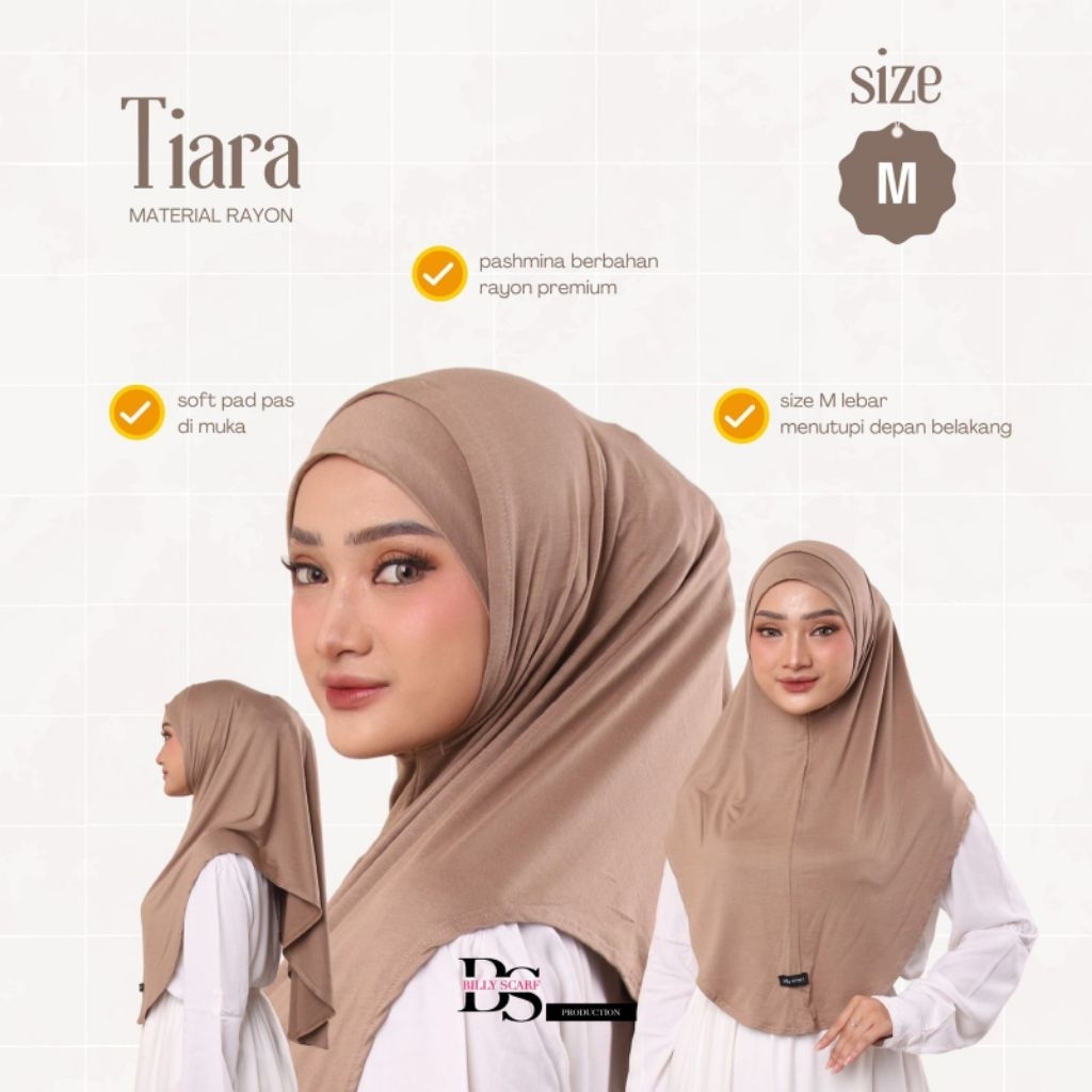 Hijab instan Tiara rayon by Billy scraf