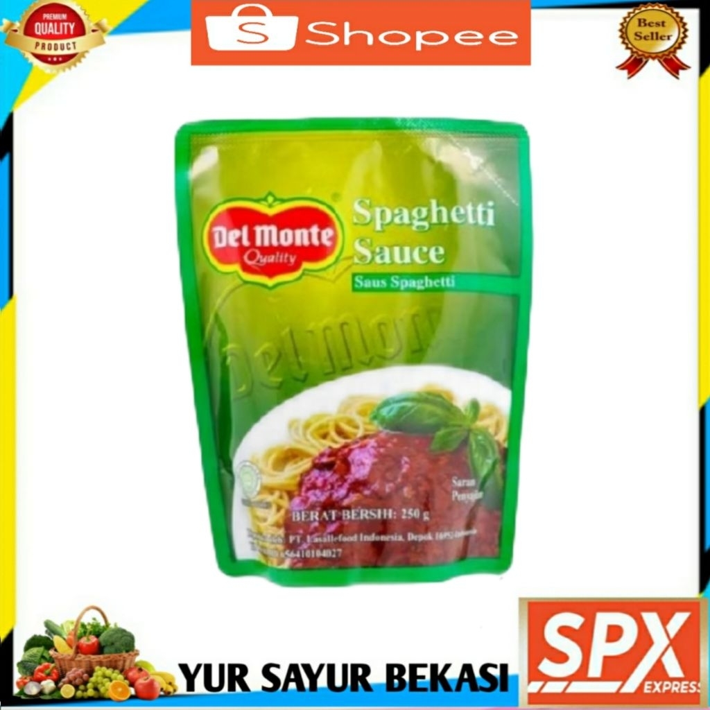 

Saus Spaghetti/Saus Spageti Delmonte 250gr (Pouch).