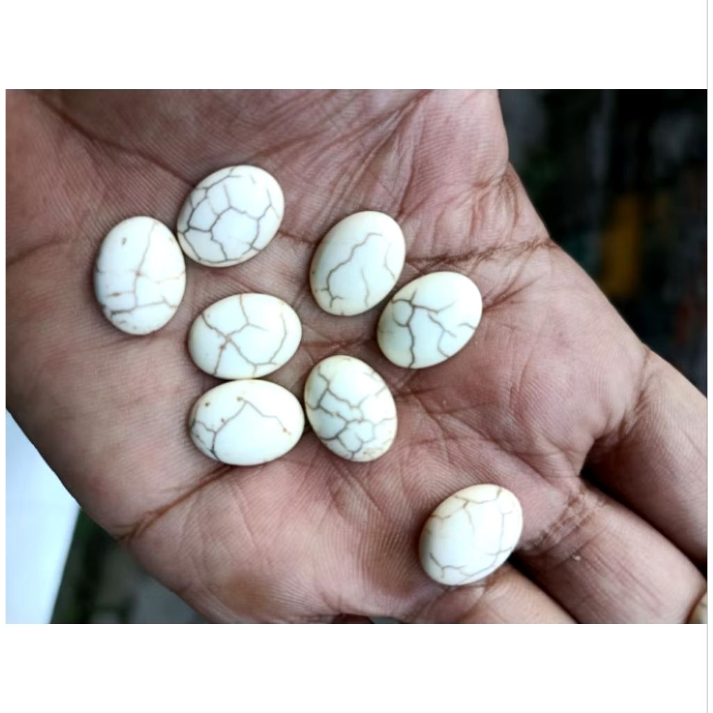 Batu Akik Pirus Putih Howlite