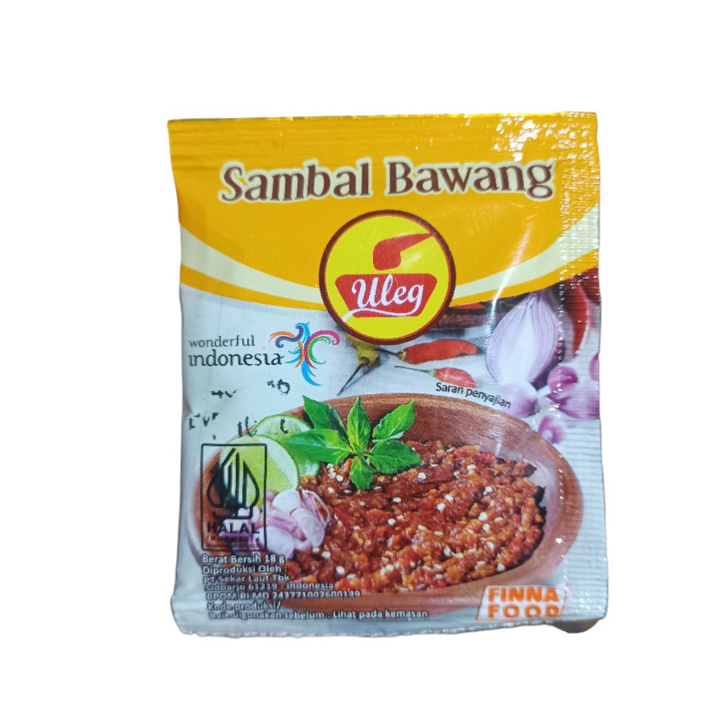 

Sambal Bawang Uleg 18 gr Sambel Uleg Finna Food Sachet